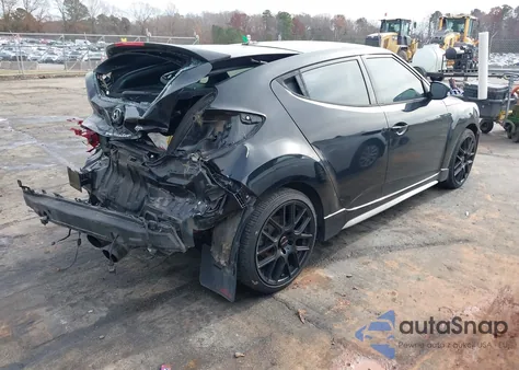 2014 Hyundai Veloster Turbo W/Black from USA, damaged, VIN KMHTC6AE0EU197314
